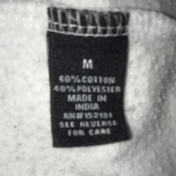 𝅺LIBERTADOR hooded sweatshirt dark green and red stripes on long sleeves size M - Picture 4 of 8